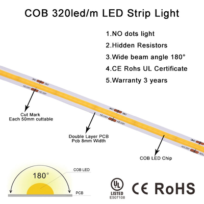 L'ÉPI imperméable LED ne dépouille aucun Dots Connecting Cutting 12 24 lumineux superbes blancs de volt